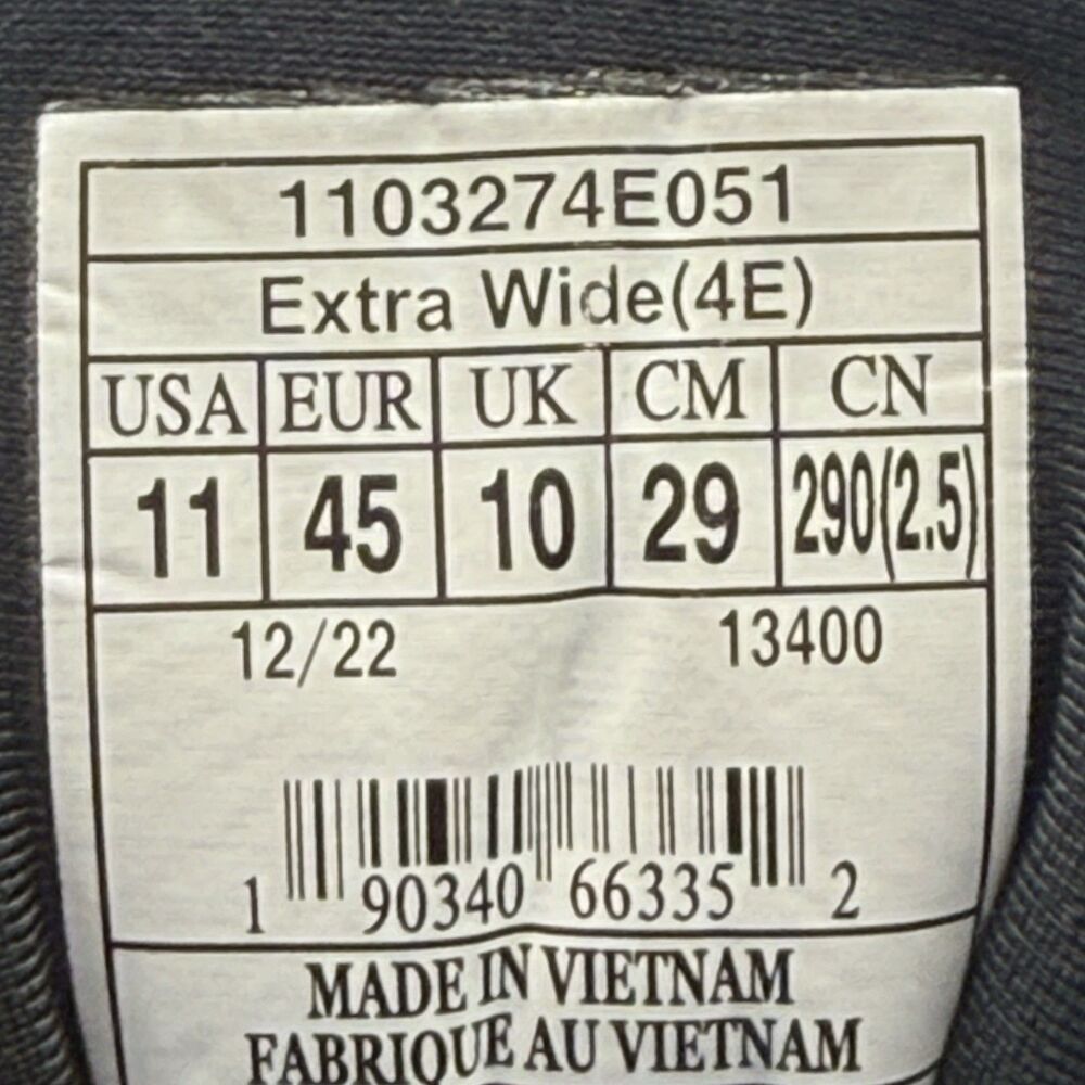 Brooks Beast 20 Men's Size 11 4E Black White Gray Walking Running Shoes Sneakers - Picture 7 of 8